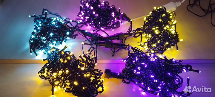 Гирлянда светодиодная уличная Нить 10м