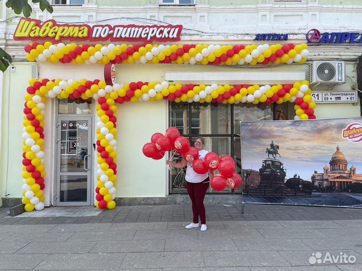 Арки и гирлянды из воздушных шаров