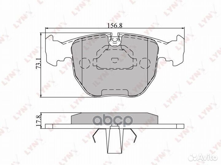 Колодки тормозные дисковые перед BD1401 LYN