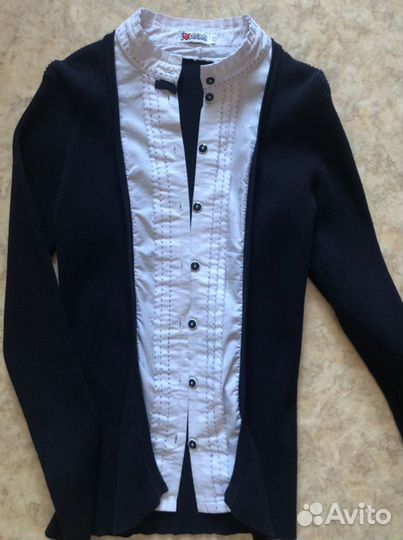 Школьная одежда (синяя) Гуливер для девочки на 158