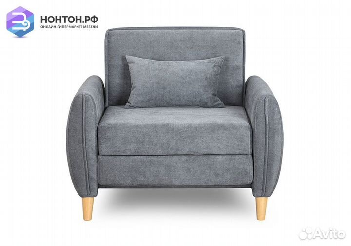 Кресло еврокнижка Анита серое