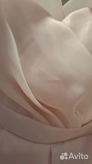 Персиковое платье женское 44 размер