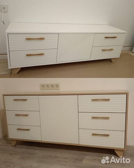 Тумба под тв белая Копенгаген