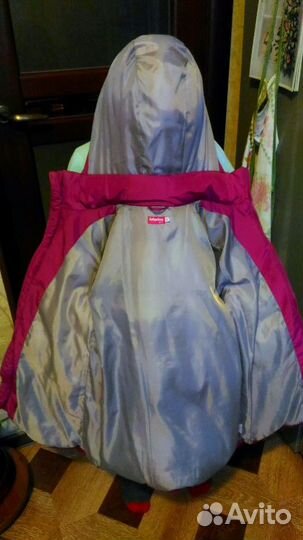 Зимнее пальто пуховик для девочки рост 116