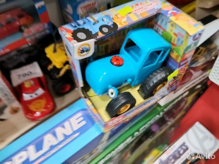 Каталка Синий трактор Свет и звук