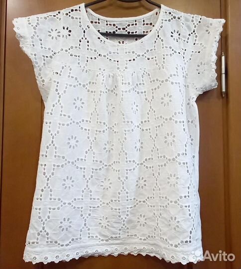 Блузка (топ) хлопок шитье 46-48 размер
