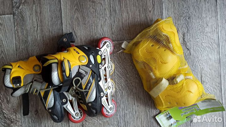 Роликовые коньки детские раздвижные