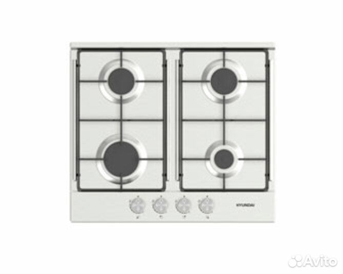 Варочная поверхность газ. Hyundai HHG 6430 IX нерж