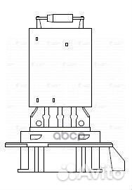 Резистор э/вент. отоп. для а/м Лада Largus (12