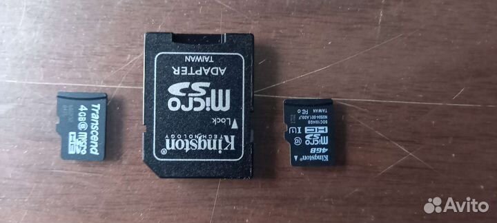 Карты памяти micro sd 4 гб и flash usb 2.0 1 гб