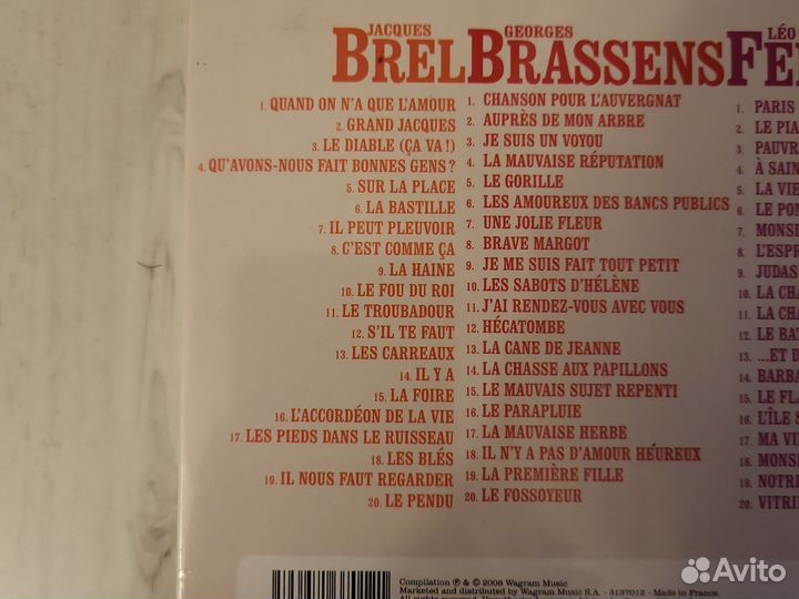 BrelBrassensFerre 3 cd