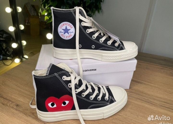 Кеды converse play comme des garcons