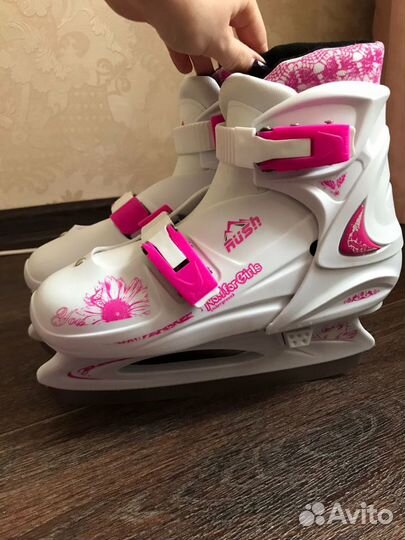 Коньки раздвижные размер 33-36