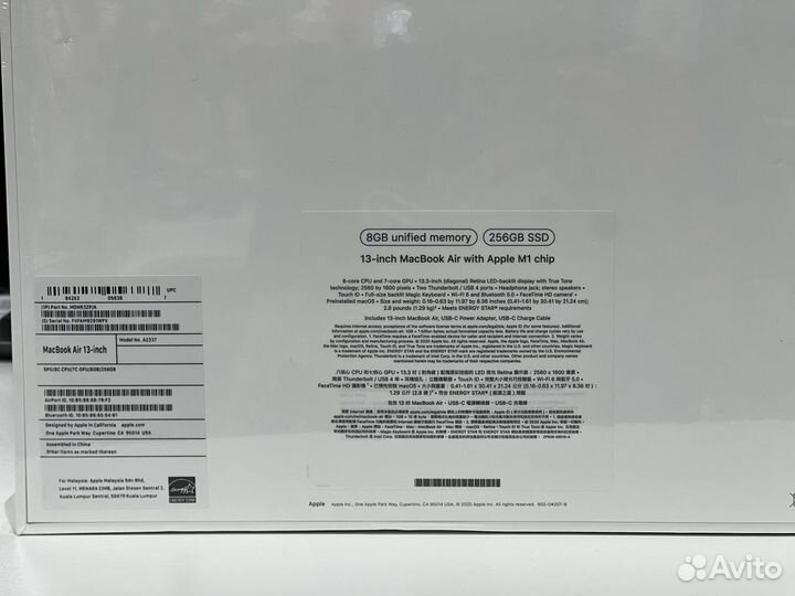 Новый MacBook Air M1 8g SSD256g Space Grey