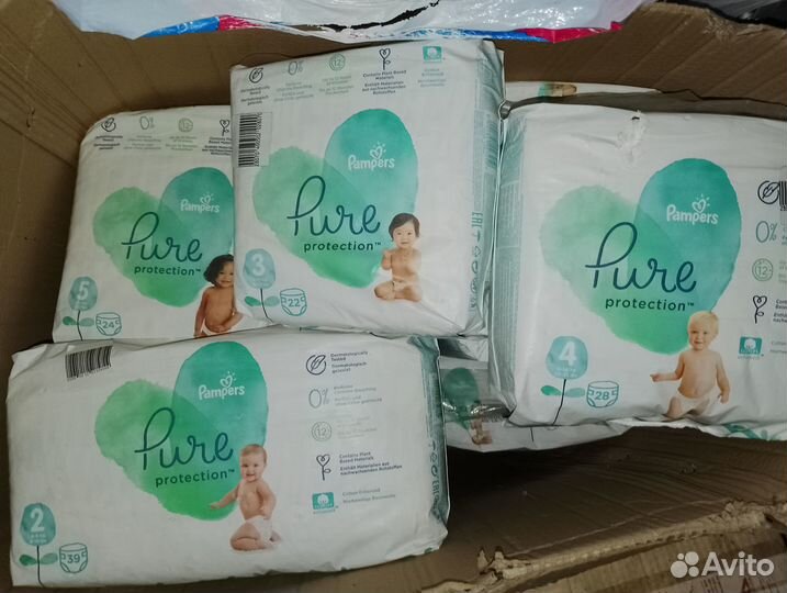 Трусики pampers pure protection 2,3,4,5, 6