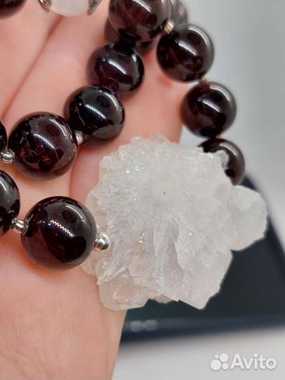 Колье из натуральных камней Гранат