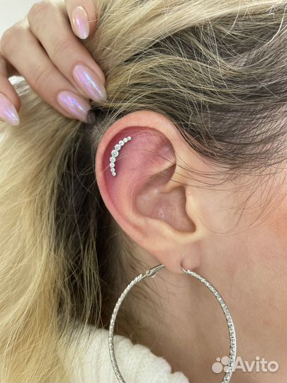 Пирсинг носа, пупка, языка, сосков