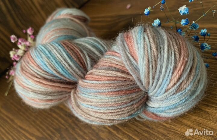 Пряжа ручного окрашивания