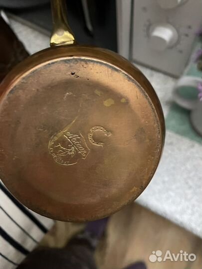 Антикварный медный куршин/чайник