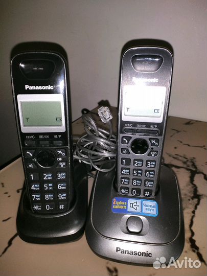 Panasonic радиотелефон на две трубки