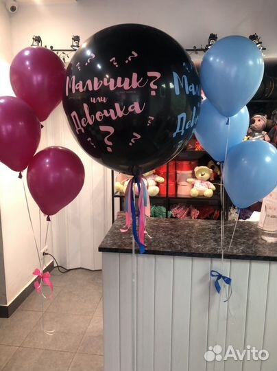 Шары на гендер пати и на выписку