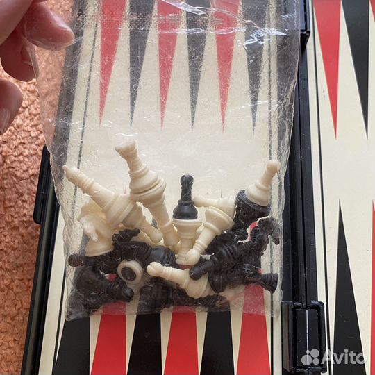 Шахматы Шашки Нарды магнитные 3в1 дорожные