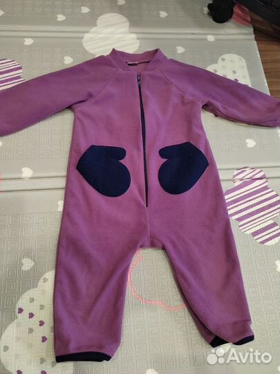 Флисовый комбинезон 80