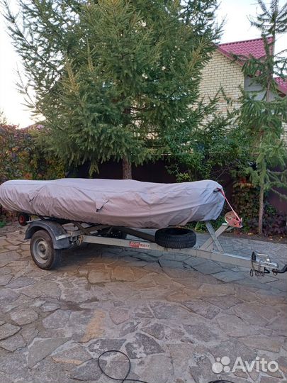 Лодка, мотор, прицеп