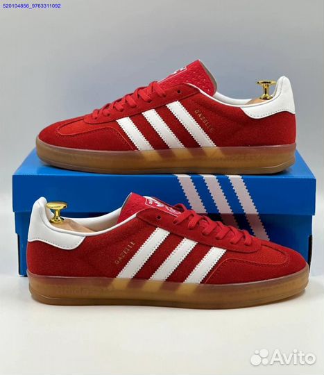 Кроссовки Adidas Gazelle Red (Арт.86912)