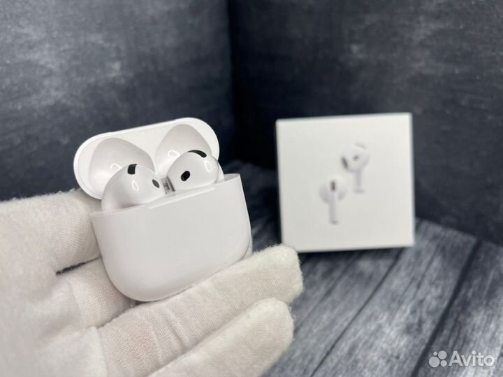 Airpods 4 + Блок + Чехол