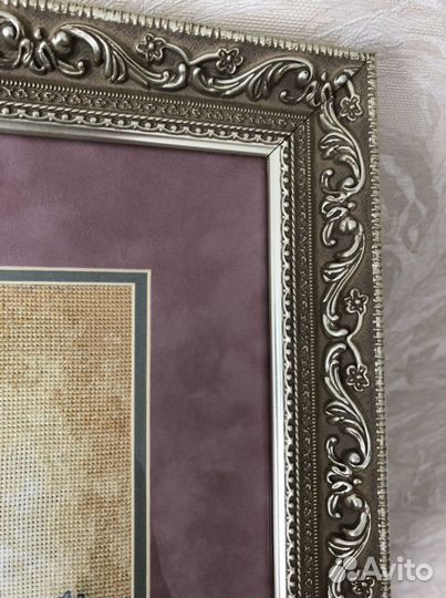 Картина вышитая крестом «Пионы»