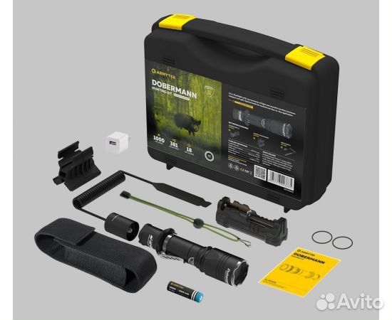 Фонарь armytek dobermann hunting KIT(белый свет )