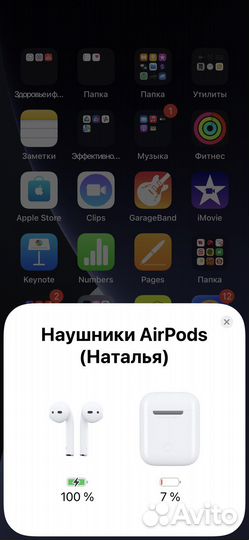 Беспроводные наушники apple airpods оригинал