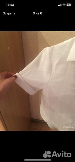 Женская белая блузка
