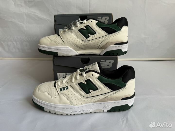 Кеды New Balance 550 Sie Salt Pine Green Оригинал