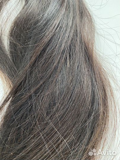 Натуральные волосы 40 см на капсуле