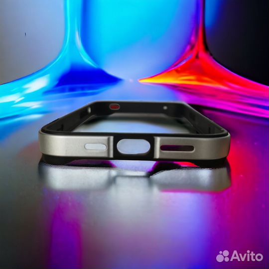 Бампер чехол iPhone серый