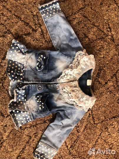 Джинсовая куртка для девочки