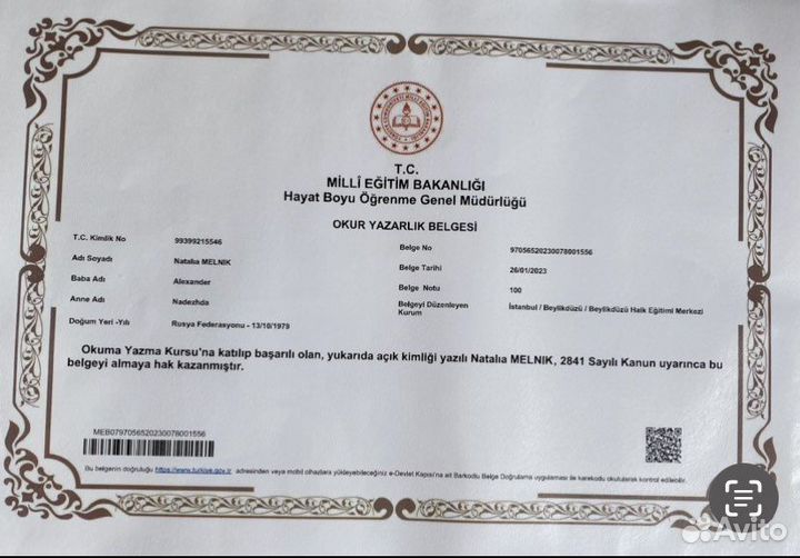 Учитель турецкого языка