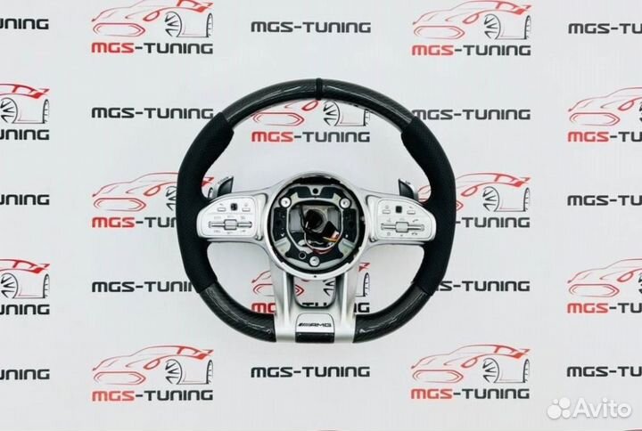 Руль E63 AMG Карбон + кожа на E-Class W213