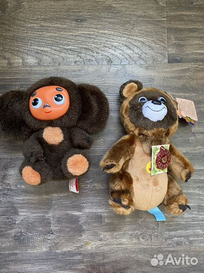 Игрушки крокодил Гена Чебурашка