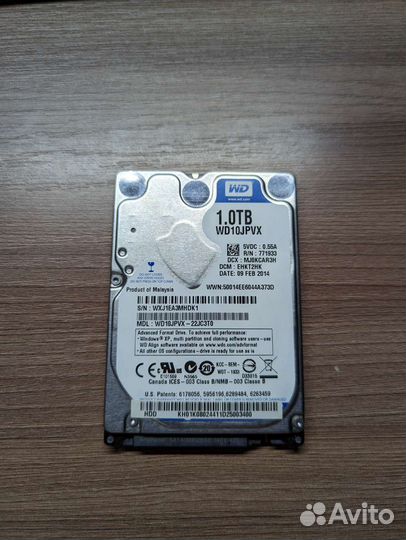 HDD Western Digital 1tb 2.5