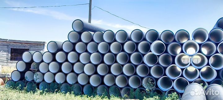 Труба пэ SN8 500 (6м) с прив. раструб