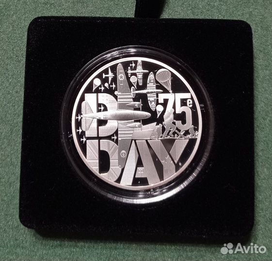 Монета 2019 День Д Высадка в Нормандии Серебро