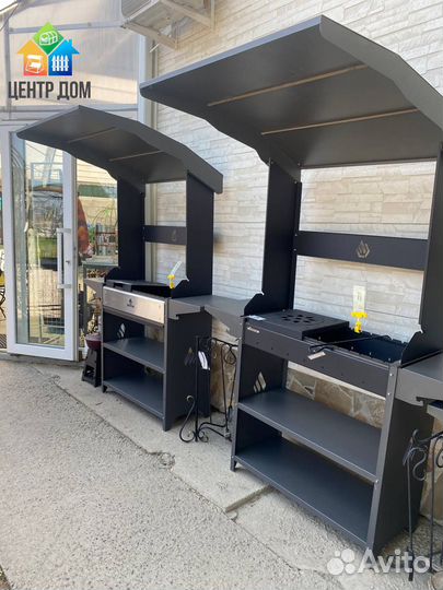 Мангал с крышей