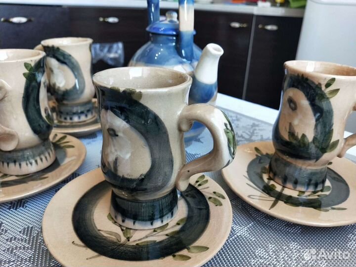 Кофейный сервиз глина