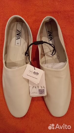 Туфли балетки zara новые 42 кожа