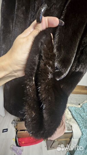 Шуба норковая 42 44 черная