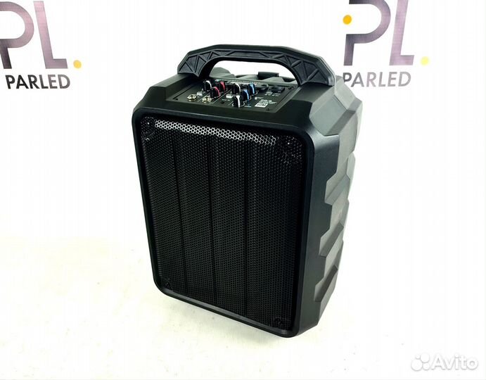 Колонка портативная с аккумулятором, на колесах