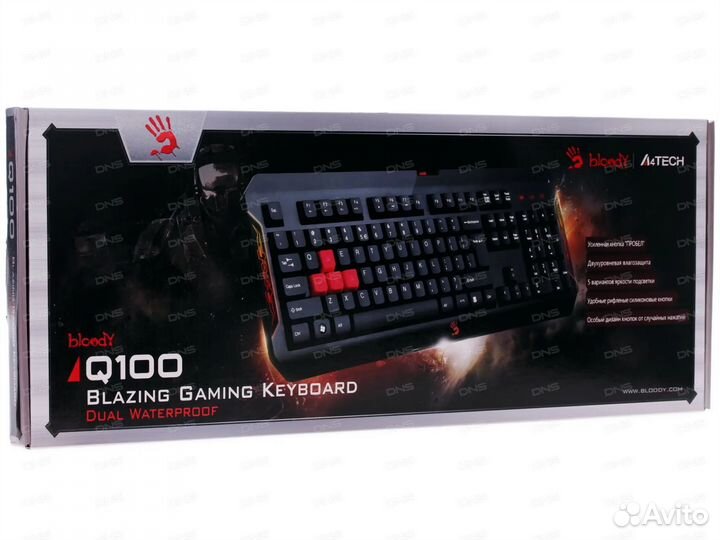 Игровая клавиатура bloody Q100
